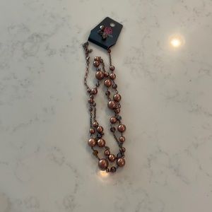 Necklace and earring